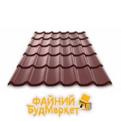 Стальной мир Металлочерепица Монтеррей 0,4мм, полиэстер