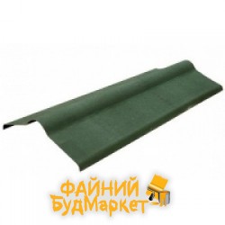 Ондулин Коньковый элемент 0,85м, зеленый