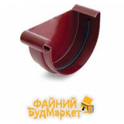 Bryza Заглушка желоба правая, левая, желоб d=75мм, труба d=63мм