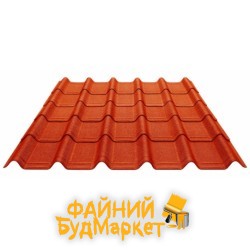 Ондувилла Еврошифер лист 1060х400мм, терракота