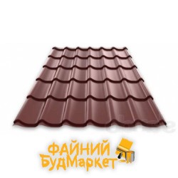 Роанто Металлочерепица Монтеррей 0,4мм, RAL 8017