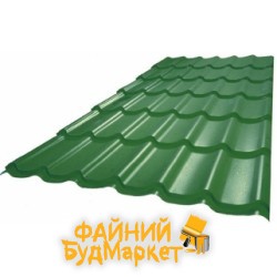 Роанто Металлочерепица Монтеррей 0,4мм, RAL 6005