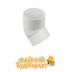 Альта Профиль Колено трубы 45 град., d=115мм, белый