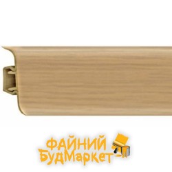 Росмат Рико Лео Плинтус пластиковый №123 Дуб золотистый, 56х22х2500мм