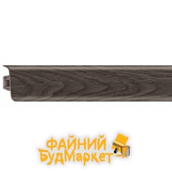 Росмат Рико Лео Плинтус пластиковый №122 Дуб мореный, 56х22х2500мм