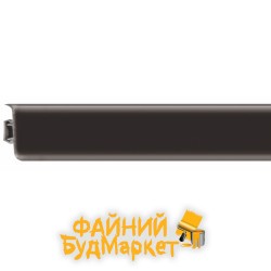 Росмат Рико Лео Плинтус пластиковый №115 Черный, 56х22х2500мм