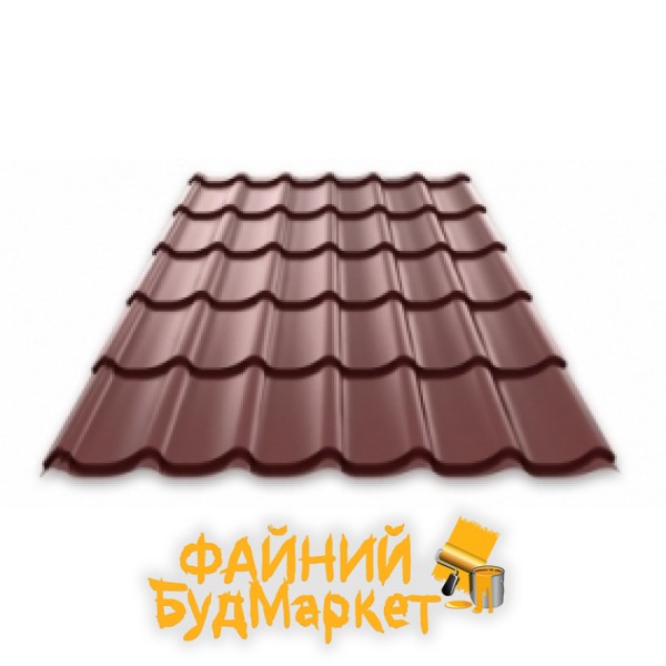 Стальной мир Металлочерепица Монтеррей 0,5мм, полиэстер