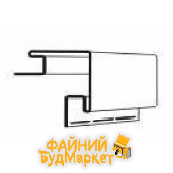 Royal Siding Внешний угол, 3,05м, желтый