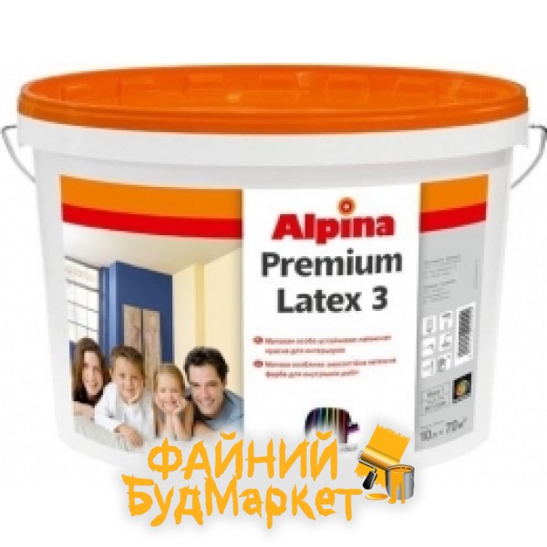 Альпина Premiumlatex 3 E.L.F. B1 краска латекс. стойкая, 10л