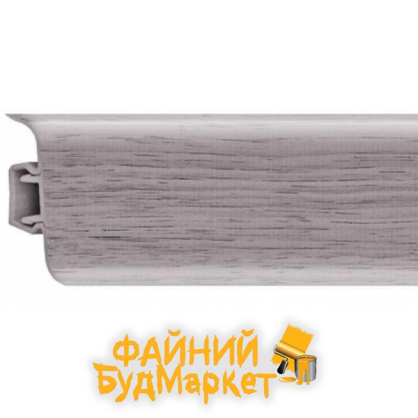 Росмат Рико Лео Плинтус пластиковый №102 Ольха серая, 56х22х2500мм