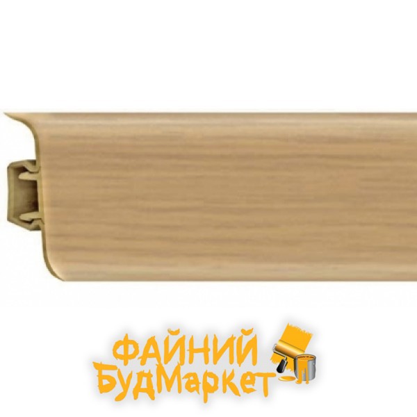 Росмат Рико Лео Плинтус пластиковый №123 Дуб золотистый, 56х22х2500мм