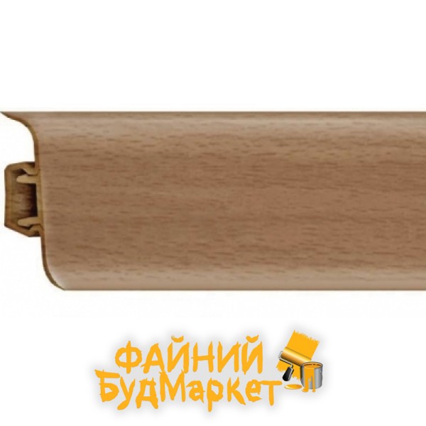 Росмат Рико Лео Плинтус пластиковый №111 Бук темный, 56х22х2500мм