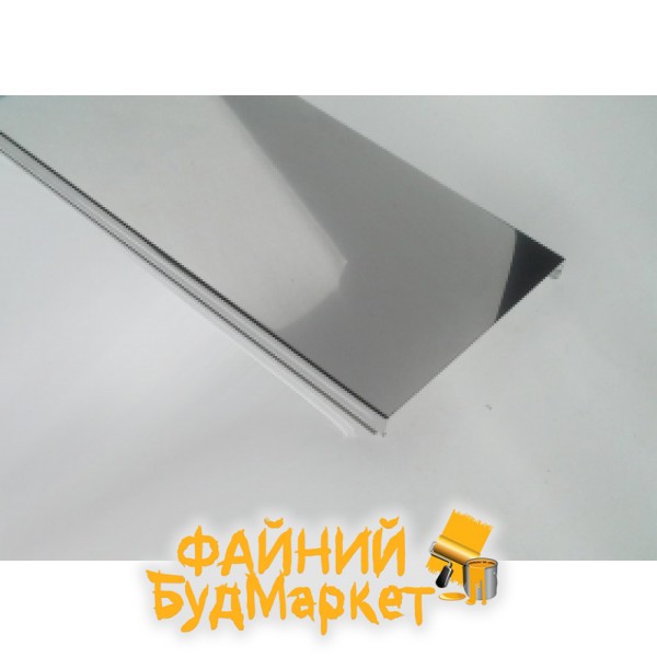 ALUBEST Реечный потолок алюминиевый 135мм, длина 4м, супер-хром
