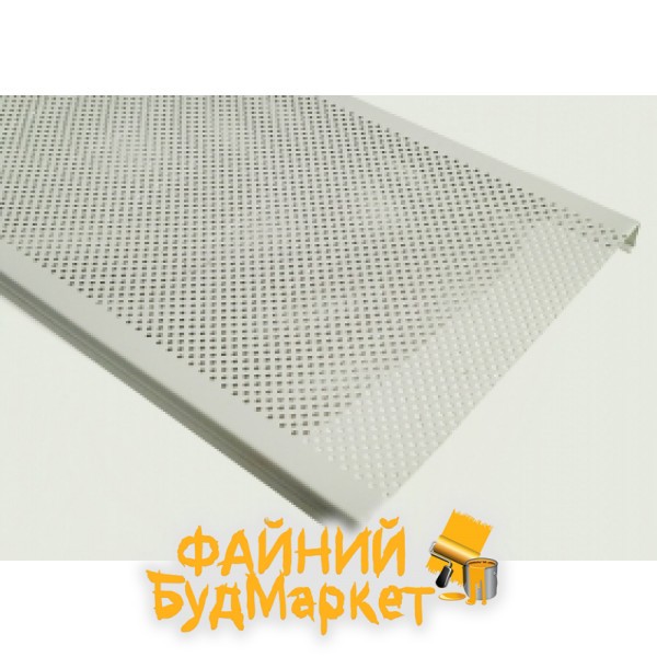 ALUBEST Реечный потолок алюминиевый 135мм, длина 3м, белый, перф. 1,5мм