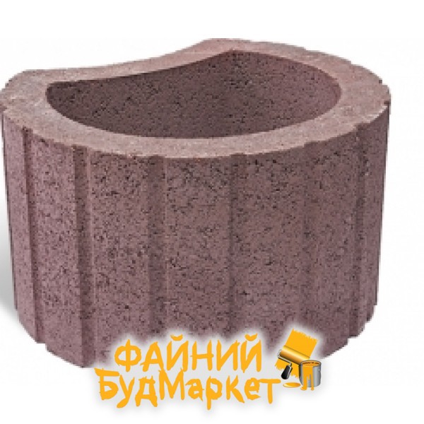 Авеню Бетонные цветочницы, 345х309х200, вишня