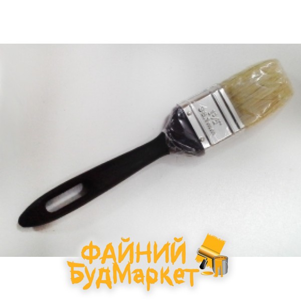 Budmonster Щетка флейцевая Евро деревянная ручка 1,5, 100мм 1/12