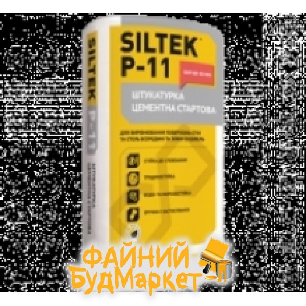 Siltek P-11, штукатурка цементная стартовая, 25 кг